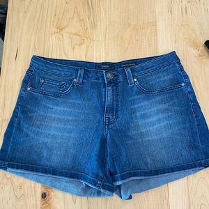 Roll hem jean shorts - forever low rise
